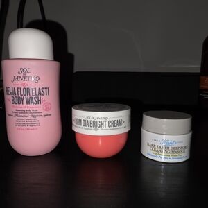 Sol de Janeiro Pink Body Wash and Bright Cream Set